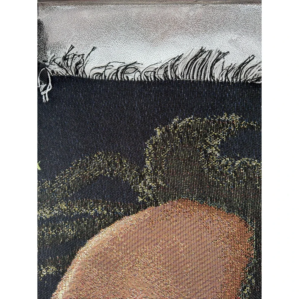 Bob Marley Lion Tapestry Throw Blanket Vintage 44